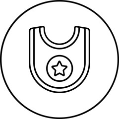 Poster - Baby bib Icon