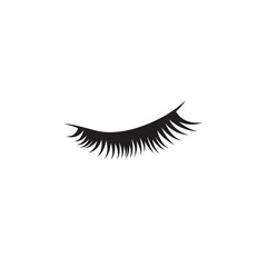 Wall Mural - eyelash logo icon