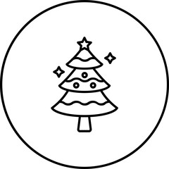 Wall Mural - Christmas Tree Icon