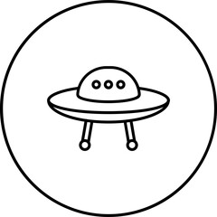 Wall Mural - Ufo Icon