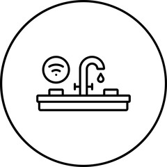 Canvas Print - Smart Sink Icon