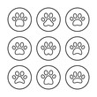 © OLIVEIA - Paw icon vector illustration. paw print sign and symbol. dog or cat paw