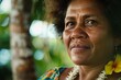 portrait of Fijian woman 