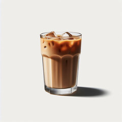 A glass of iced coffee