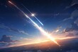 Das Pulsieren des Universums in einer sternenklaren Nacht: Eine animierte, fantastische Himmelsleinwand, beleuchtet von einer glitzernden Sternschnuppe 18