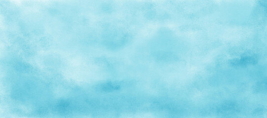 Wall Mural - watercolor light blue sky color abstract gradient background horizontal