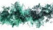 Abstract Green Watercolor Smoke Design