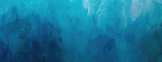 Poster - Blue Abstract Art Painting Texture Background