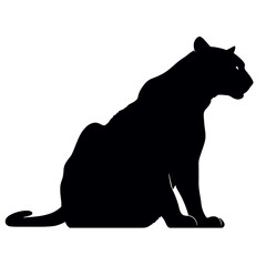 Wall Mural - black panther Silhouette  