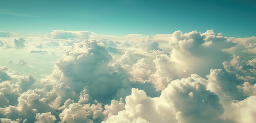 Wall Mural - Serene Sky and Cloudscape from Above