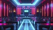 A depiction of a future courtroom where AI ethics violations are judged, underlining legal accountability.