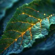 A microscopic journey into the fabric of a leaf
