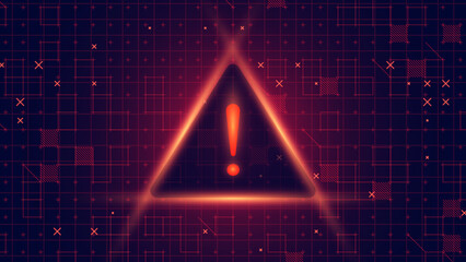 Leinwandbilder - Access Denied. Hacker Interface Screen. High Tech UI Window. Hacking Sci-Fi HUD Warning. Vector Illustration.