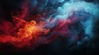 Colorful abstract background of smoke in the form of a cloud of fire