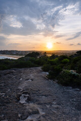 Wall Mural - Sunset view from North Curl Curl, Sydney, Australia.
