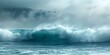 Moody Morning Surf Check Foggy Waves Crashing . Concept Ocean Photography, Atmospheric Landscapes, Maritime Exploration