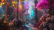 An AI-Powered Dream World: A fantastical dreamscape where AI algorithms manifest dreams into vivid, immersive experiences, blurring the lines between reality and imagination.