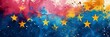 © Backdesign - Banner in blue for the European elections in the European Union.