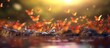© aulia - A large group of butterflies are flying over a body of water