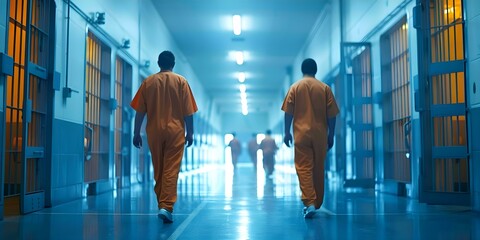 Fostering Rehabilitation Through Inmate Participation: A Heartening Image. Concept Inmate Transformation, Prison Rehabilitation, Positive Impact, Social Reintegration, Restorative Justice