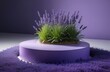 lavender flowers and podium for you product