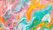  vibrant, swirling abstract mix of colors including orange, pink, turquoise, and yellow, resembling a fluid, psychedelic pattern