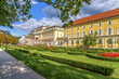 Beautiful city park in sunny summer day in Rogaska Slatina, Slovenia.