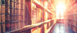 © oswasa - vintage historic books library. book day concept background