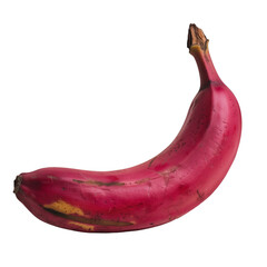 Wall Mural - Fresh red banana fruit isolated on white background