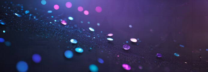 Wall Mural - abstract blurred purple particles. luxury background with glitter falling purple particles.