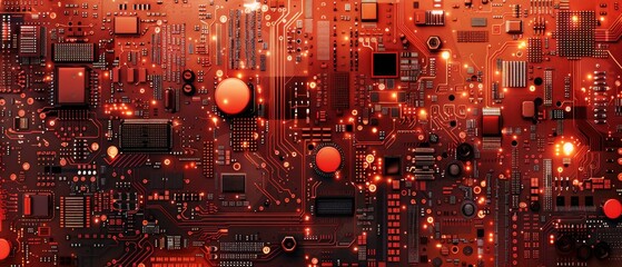 Poster - A background in circuit boards