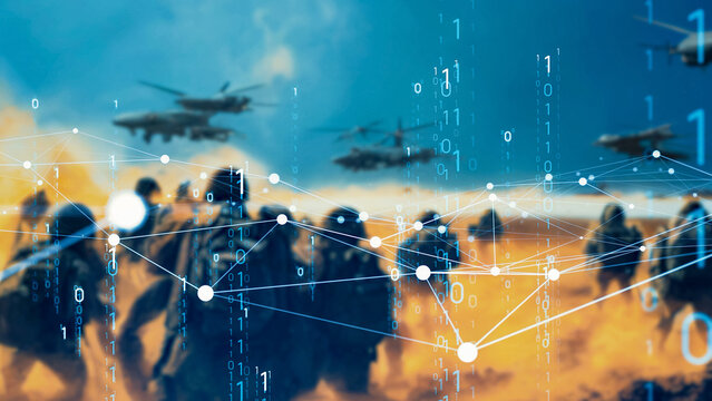 battlefield and network. hybrid war.