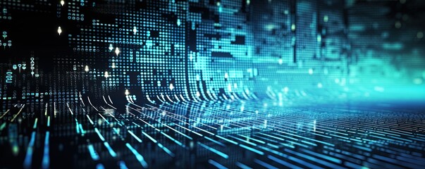 Programming code abstract technology background of software deve
