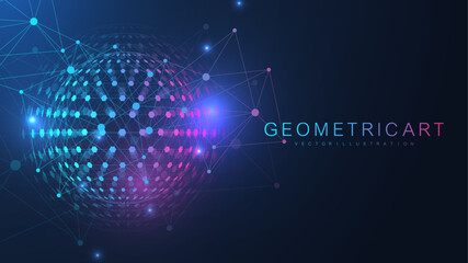 Wall Mural - quantum computing. quantum processing. artificial intelligence quantum computer technology concept. 