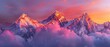 Mountain majesty Sunrise over the Himalayas, AI Generative
