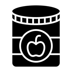 Sticker - Jam glyph icon