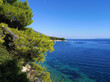 Beautiful coast of Brac, Croatia.