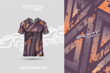 Wall Mural - Sports jersey and t-shirt template sports jersey design vector. Sports design for football, racing, gaming jersey. Vector.
