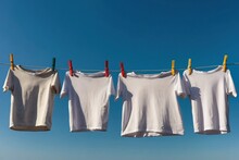 Clothes Drying On A Clothesline