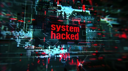 system hacking scam, computer warning message hacked alert.