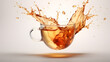 © arnanda - Tea splash 3d rendering