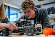 © AI Farm - A computer science student building a robot as part of an educational project