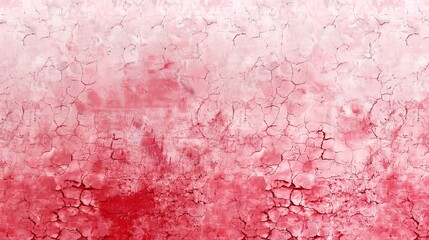 Wall Mural - A gradient background from cherry red to pale pink with a crackle paint texture