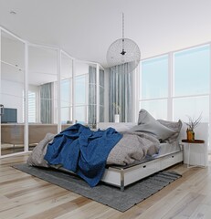 Wall Mural - modern bedroom interior