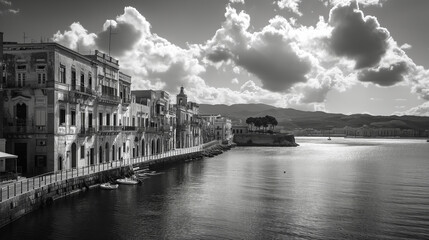 Wall Mural - A well-exposed shot of Sicily, captured with a 24mm reflex camera, presents the island's picturesque landscape in vibrant detail