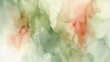 Soft watercolor green and orange hues in a flowing airy blend.