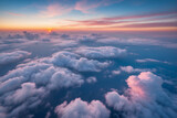 Fototapeta Na sufit - Sun Setting Over Clouds in Sky