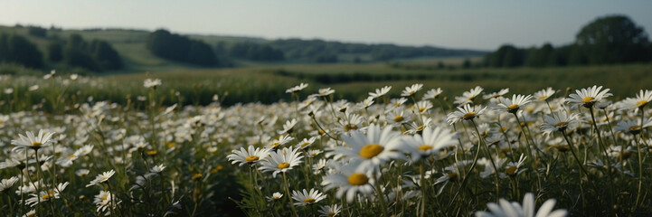 Sticker - Field of White Daisies