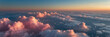 Aerial View of Sky and Clouds From Airplane