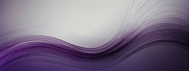 Wall Mural - Purple and White Background With Wavy Lines